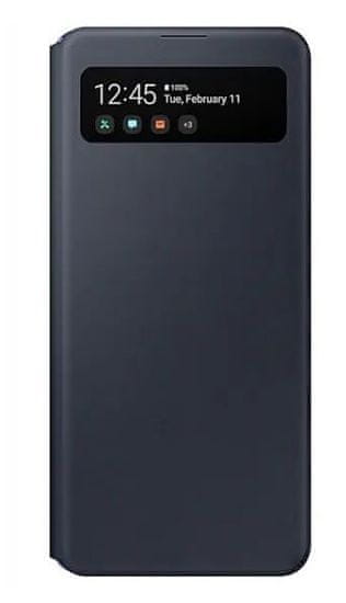 SAMSUNG Flipové puzdro S View Wallet Cover pre Samsung Galaxy A41 EF-EA415PBEGEU, čierna