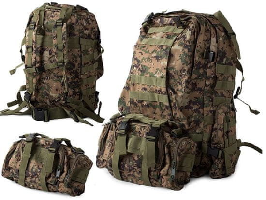Maskáčový batoh Lynx, vojenská kamufláž - 48,5 l, maskáč khaki T-235-KH