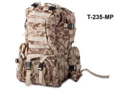 Maskáčový batoh Lynx, vojenská kamufláž - 48,5l, maskáč púštne T-235-MP