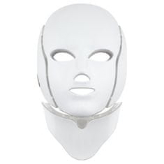 Palsar7 Ošetrujúca LED maska na tvár a krk (bielá)