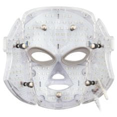 Ošetrujúca LED maska na tvár a krk (bielá)
