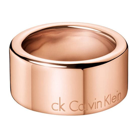 Calvin Klein Bronzový prsteň Hook Large KJ06PR10020