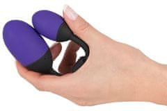 You2toys GoGasm Vibrating Pussy & Ass Balls Purple, diaľkovo ovládané vibračné guličky 3,7 cm