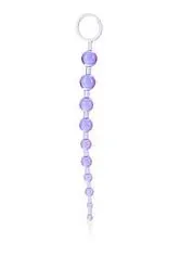 CalExotics Anal beads X-10 fialové - análne guličky