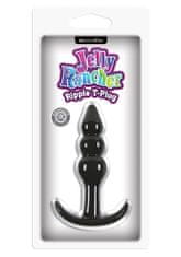NS Novelties Jelly Rancher Ripple T-Plug Black