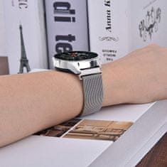4wrist Milánsky remienok na Samsung Galaxy Watch – Strieborný 22 mm