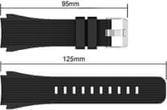 4wrist Silikonový řemínek pro Samsung Galaxy Watch 6/5/4 - Černý