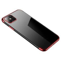 IZMAEL Puzdro Clear Color s farebným lemom pre Xiaomi Poco M3/Redmi 9T - Červená KP10801