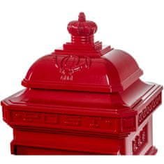 shumee Poštová schránka starožitná antik - červená
