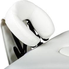 shumee Prenosné masážne ležadlo DELUXE MOVIT biele 185 x 80 cm