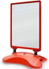 shumee Reklamný stojan, červený, 635 x 1150 x 350 mm