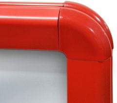 Greatstore Reklamný stojan, červený, 635 x 1150 x 350 mm
