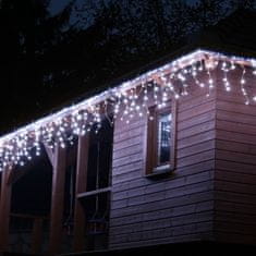 shumee Vianočný svetelný dážď - 5m, 200 LED, studeno biely, ovládač