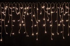 Greatstore Vianočný svetelný dážď - 10 m, 400 LED, teple biely