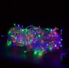 shumee Vianočné LED osvetlenie 20 m, 200 LED, farebné, zelený kábel