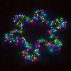 shumee Vianočné LED osvetlenie 40 m, 400 LED, farebné, zelený kábel