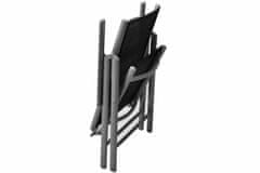 shumee Záhradný balkónový set stoličky a stôl - čierne