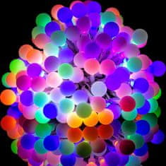 Greatstore Párty LED osvetlenie 5m - farebné 50diód - BATÉRIE ovládač