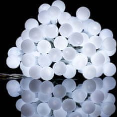 shumee Párty LED osvetlenie 10m - studená biela 100 diód - BATÉRIE