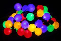 Greatstore Farebné párty osvetlenie - vonkajšie - 50 LED