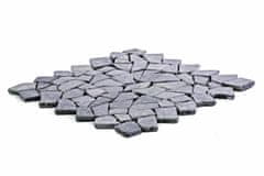 Greatstore Mramorová mozaika Garth - šedá obklad 1 ks