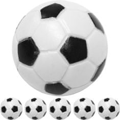 Greatstore Sada 5 ks čiernobielych futbalových loptičiek, 31 mm