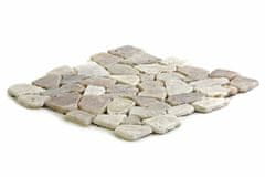 Greatstore Mozaika riečny kameň - krémová – obklady 1m2 Garth
