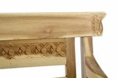 Greatstore DIVERO drevená 2-miestna lavica pre deti z teakového dreva