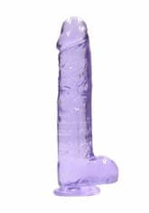 Shots Toys Shots REALROCK Realistic Dildo with Balls Purple 22 cm