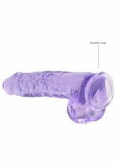 Shots Toys Shots REALROCK Realistic Dildo with Balls Purple 22 cm