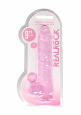 Shots Toys Shots REALROCK Realistic Dildo with Balls Pink 22 cm