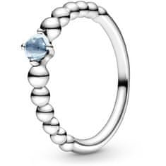 Pandora Strieborný prsteň pre ženy narodené v marci 198867C01 (Obvod 56 mm)