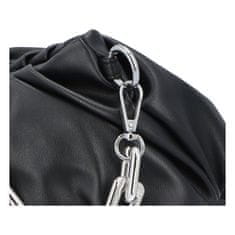Elysse Zaujímavá dámska koženková kabelka Evita, čierna