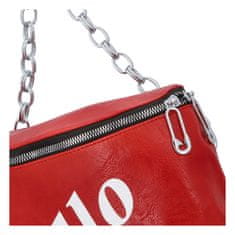 Turbo Bags Dámska módna taška na obličky s nápisom Hello, červená