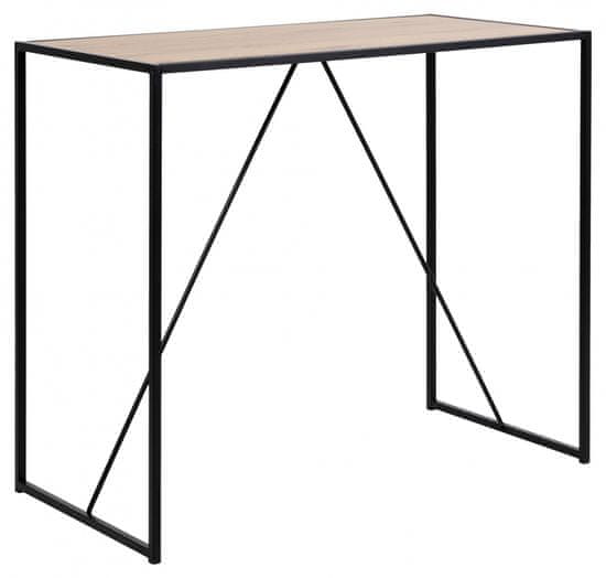 Design Scandinavia Barový stôl Seaford II., 120 cm, divoký dub