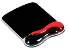 Kensington Podložka pod myš s gélovou opierkou zápästia, "DuoGel", červená/čierna, 62402