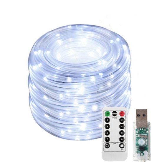 X-SITE LED RGB svetelná reťaz GZD-006 5m DC biely