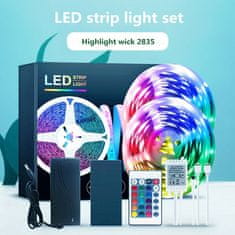 X-SITE LED RGB páska DD-003, SMD2835, 24tlačidiel, IP65 10m