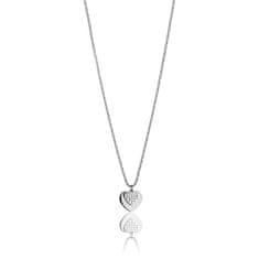 Victoria Walls NY Romantický oceľový náhrdelník s kryštálmi VN1093S
