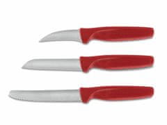 Wüsthof Súprava nožov na zeleninu 3 ks červená