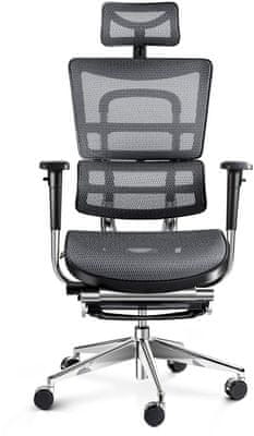 Diablo-Chairs V-Master, čierna / sivá (5902560334494) herná kancelárska ergonomická stolička
