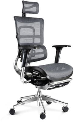 Diablo-Chairs V-Master, čierna / sivá (5902560334494) elegantný vzhľad ergonomický komfort kvalitné materiály