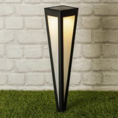 Vidaxl HI Záhradná solárna lampa, LED stĺpik, 58 cm, čierna