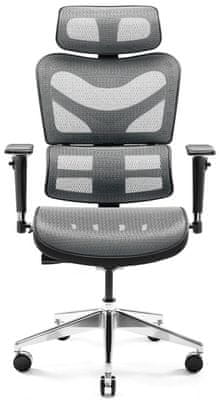 Diablo-Chairs V-Commander, čierna / sivá (5902560338157) herná kancelárska ergonomická stolička