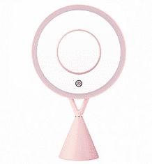 iQtech iMirror X Charging, Kosmetické Make-Up zrcátko nabíjecí LED Line růžová