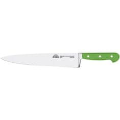 Stubai Kuchynský nôž zelený, čepeľ 26 cm široký, kovaný 