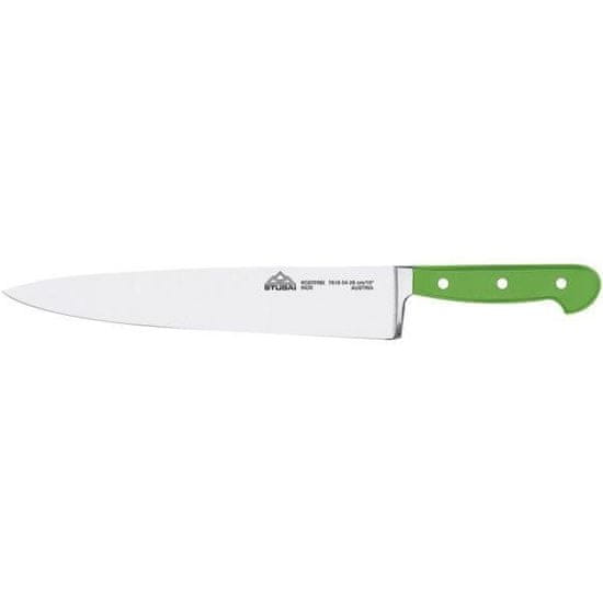 Stubai Kuchynský nôž zelený, čepeľ 26 cm široký, kovaný