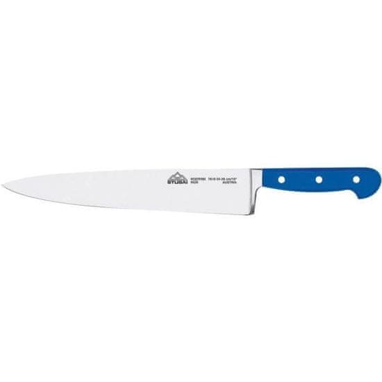 Stubai Kuchynský nôž modrý, čepeľ 26 cm široký, kovaný