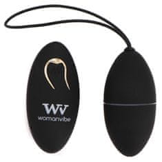 Woman Vibe Womanvibe Alsan čierne vibračné vajíčko na diaľkové ovládanie
