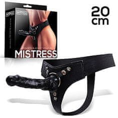 INTOYOU BDSM LINE Mistress Silicone Strap-on (20 cm, Black)